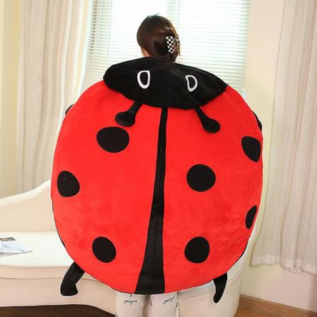 100 cm Pukeutuva Hyönteinen Pehmolelu Leppäkerttu Täytetty Tyyny Hauska Juhlat Cosplay Nuken Täytetty Pehmeä Pehmolelu Unipehmuste Lapsille Lahjat 100