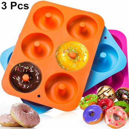 3 Silikone Donutforme Bageforme Muffinsforme