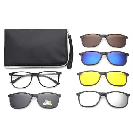 Polariseret magnetisk klips på solbriller Solbrillesæt med pose