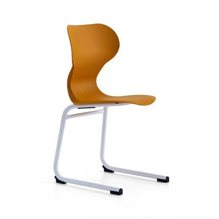 Stuhl BRIAN, Kufengestell, weiß/grün