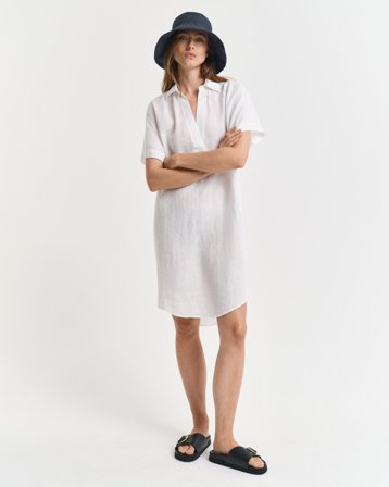 GANT Damen Leinen Kaftan (42) Weiß