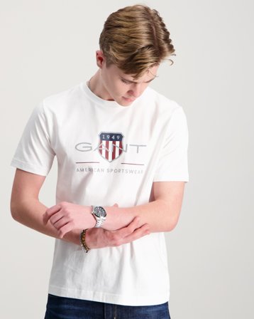 GANT ARCHIVE SHIELD SS T-SHIRT Weiß T-Shirts Jungen - Kids Brand Store