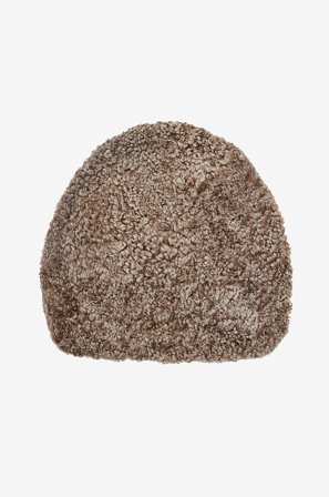 Skinnwille - Lampaannahkapehmuste Curly, muotoiltu - Ruskea - Istuintyynyt & pehmusteet - - Homeroom