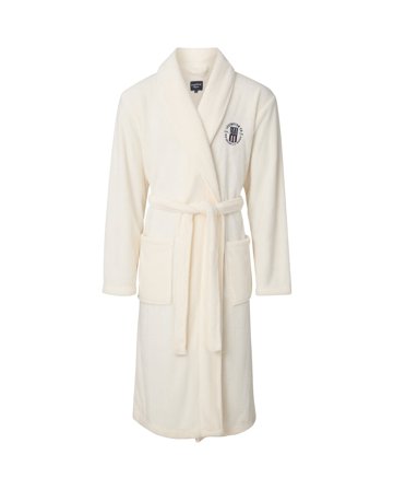 Lexington Unisex fleece robe, white