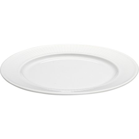 Pillivuyt Hvid Plissé tallerken, Ø 20 cm. | KitchenOne