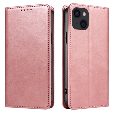 Plånboksställ Telefon Fodral Skal för iPhone 15 Pro Max - Rose Gold