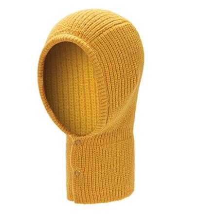 Balaklava-pipo, neulottu hattu, s dett v ll kaulalla, talven l mmitin Yellow