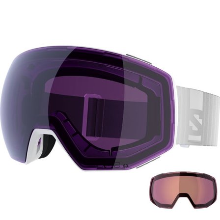 Salomon - Masque unisexe Radium Prime Sigma (and Extra Lens) - White