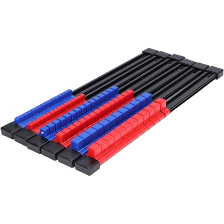 6-delad hylsorganisatörbricka, Delaman hylsorganisatörbricka, multifunktionell ABS-verktygslåda för bilreparationer