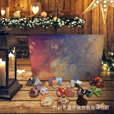 Terninge Julekalender Dungeons & Dragons Terninger Blind Box 24-Dages Nedtællingskalender