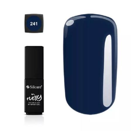 Silcare - Flexy - Hybrid Gel - Color: 241 - 4,5 Gram Marinblå