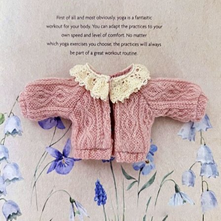 Dukke Mini Cardigans Strikket Sweater PINK