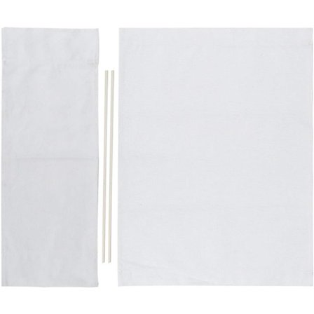 994338 Stol Canvas Cover, 1 Set Director Stol Canvas Ersättningssäte Duk Hemtillbehör Möbler Tillbehör (Hvit)