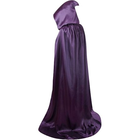 Unisex Vuxen Huvförsedd Cape Fullängd Halloween Jul Kostym Party Mantel Storlek 110 cm till 170 cm