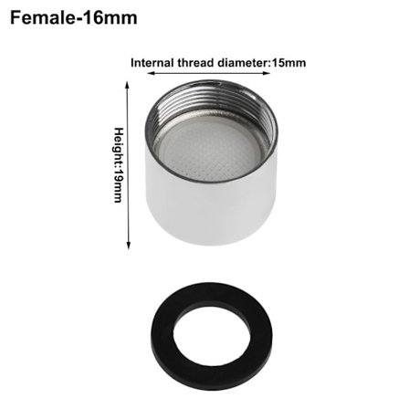 Vattenbesparande Kran Luftare Kranfilter FEMALE-16MM