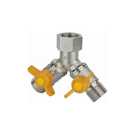 1/2 Mässing Y-Koppling Dusch Avstängningsadapter Kran för Kök eller Badrum