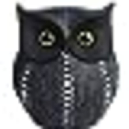 Ugle statue dekor (svart) Små håndlagde figurer for hjemmet