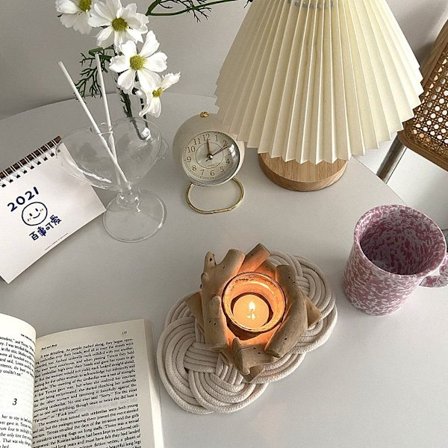 Lysestage Træ Fyrfadslys Lysestage Dekorativ Lysestage