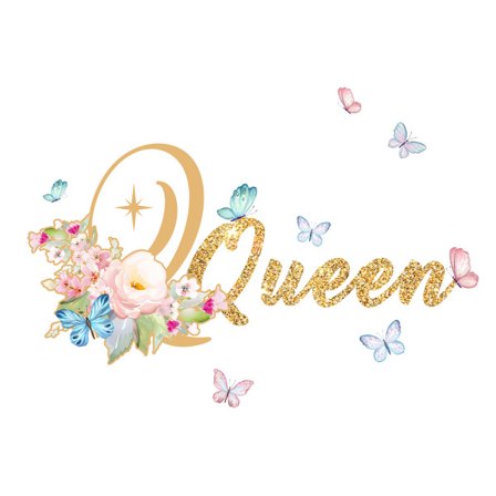 1 stk. personlige navnevægklistermærker - dekorative sommerfugle og blomster til børneværelset - klistermærker til børn - klistermærke