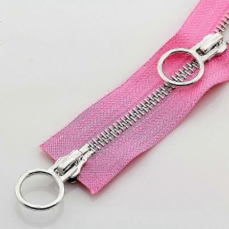 70/90cm Metal Lynlås Dobbelt Skyder Rund Ring Lynlås Til DIY Syning Beklædning