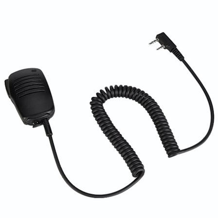 K Head Handheld Mic Speaker Mikrofon Headset med Hörlursuttag för Walkie Talkie