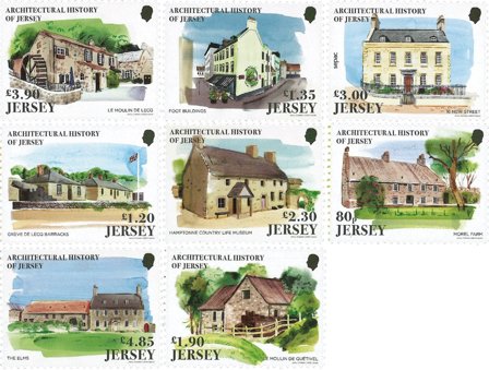 Jersey - SEPAC 2025 Arkitektur - Postfrisk sæt 8v