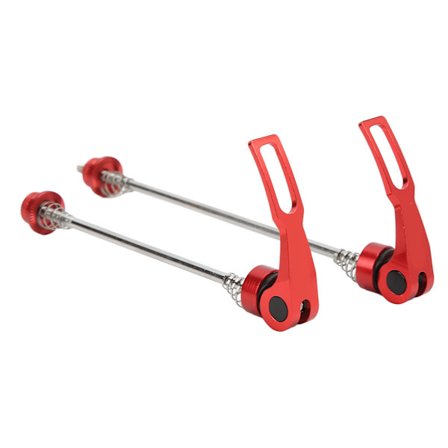 MEROCA Hurtigudløsningsaksler Cykelspyd Navaxel Skivebremse Hurtigudløsningsspak Aluminium til Mountainbike Rød par