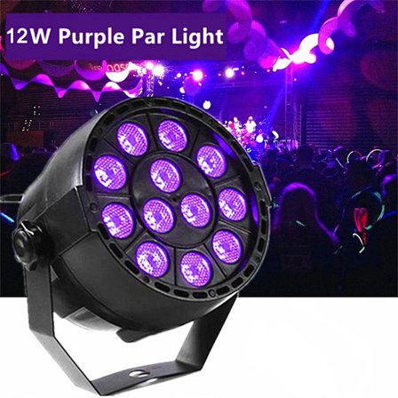 12W LED Disco UV Violet Scenljus Ultraviolett Svart Ljus Par Light Spotlight lampa