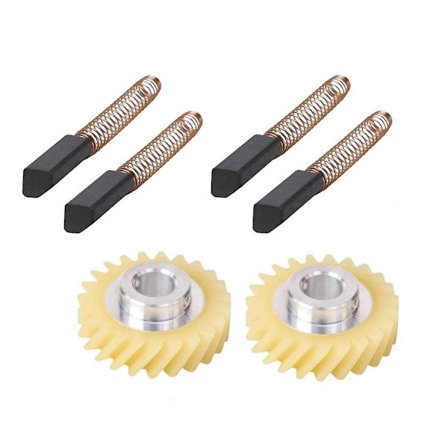 W10112253 9706416 Motorbørste W10380496 4162897 Mikser Worm Gear For Kitchenaid Stand & 2 Par