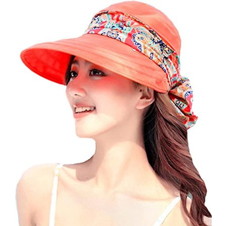 Kvinde Bred Skygge Peaked Cap Solhat Strand Rejse Sommer Flopp