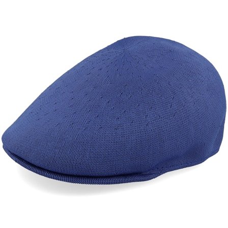 Kangol - Blau flatcap Cap - Kg Seamless Tropic 507 Starry Blue Flat Cap @ Hatstore