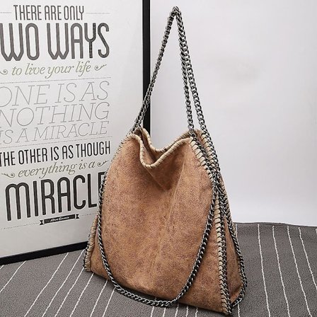 Stella Mccartney Style Chain Bag For Women, Foldable Shoulder Bag For Women