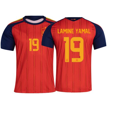 2026 VM Spanien Hjemme NO.19 LAMINE YAMAL Spiller T-shirt S-3XL