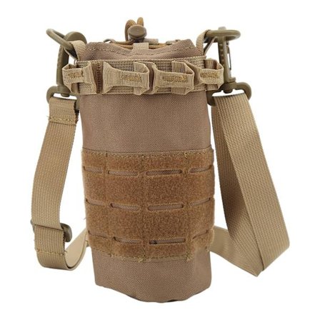 Ulkona Molle-vesipulloteline Kannettava Maastopyöräilyvyölaukku Khaki