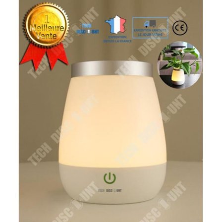 Lampa Pot ljus - TECH DISCOUNT - LED-vase - Trådlös - Inomhus/utomhusdekoration - USB-uppladdningsbar