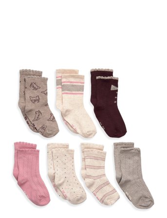 Minymo | Socks W.pattern (7-Pack ) | 15 8