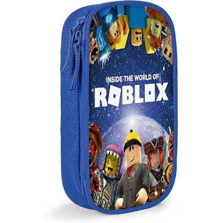 TI895 Roblox Penalhus, Kosmetiktaske til Rejser, Penalhus med Stor Kapacitet og Lynlås, Opbevaringsboks til Papirvarer, Fødselsdagsgave penalhus, 