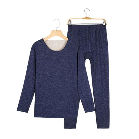Män Crew Neck Thermal Underwear Långärmad Topp Och Botten Kostymer