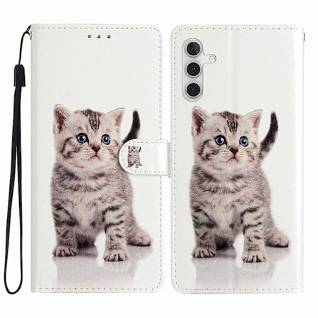 Kompatibel med Samsung Galaxy S25 Wallet Case PU Læder Mønster Print Stå Telefon Cover med Rem-lingling}