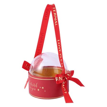 Juleemballageæske til gennemsigtige frugtgaverarrangementer [HK]