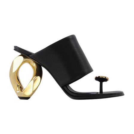 JW Anderson Sandaler Sort, Dame Sandaler med hæl, Størrelse: 38 EU