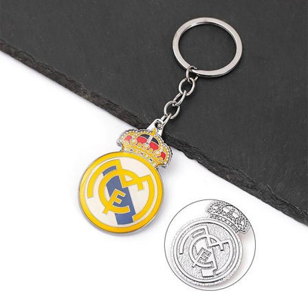 2-pack Färgglada metallnyckelringar för bilar, souvenirer och presenter till fotbollsfans