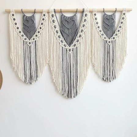 110 x 82 cm Boheemi Seinävaate, Suuri, Käsin Kudottu, Seinäkoriste Makuuhuoneeseen, Parvekkeelle ja Lahjaksi