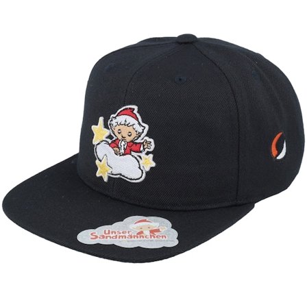 Kinder Unser Sandmännchen - Schwarz snapback Cap - Kinder Sandmännchen Clouds & Stars Black Snapback @ Hatstore