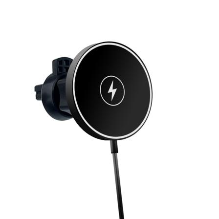 Musta magneettinen langaton auton latauslaite, sopii iPhone 13:lle