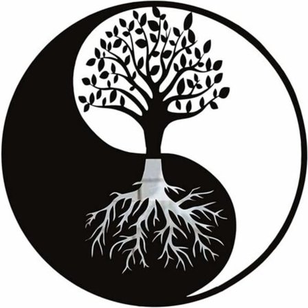 Metallväggskonst, Metallträd av liv Väggskonst, Metallträd Familjetecken, Väggdekor, Heminredning, Perfekt gåva, 40×40cm