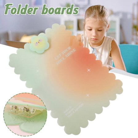 A4 urklipp Söt tecknad akryl ritning skrivblock Multipurpose A4 filklämma