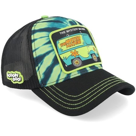 Capslab - Musta trucker Lippis - Scooby Doo The Mystery Machine Black/Multicolor A-Frame Trucker @ Hatstore