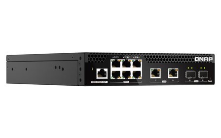 QNAP Web Managed Series - switch - halvbredde, lag 2 - 10 porter - Styrt - rackmonterbar