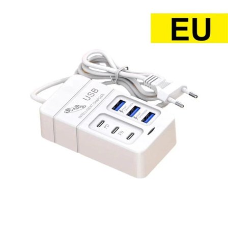 35W PD Type C -pikalataus, moniporttinen USB-laturi, nopeat seinälaturit, USB-keskitinsovitin, matkapuhelimen EU US -pistoke, USB Type C -laturi